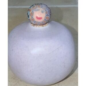 Signed Studio‑Craft Ceramic Bottle with Decorative Polymer Clay Cork Stopper